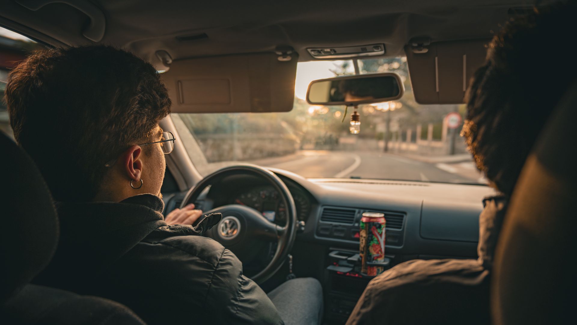 Student driving with instructor